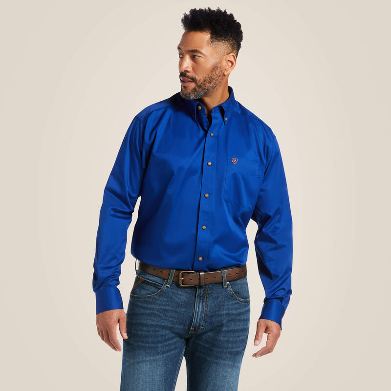 SHIRT ARIAT TWILL ROYAL