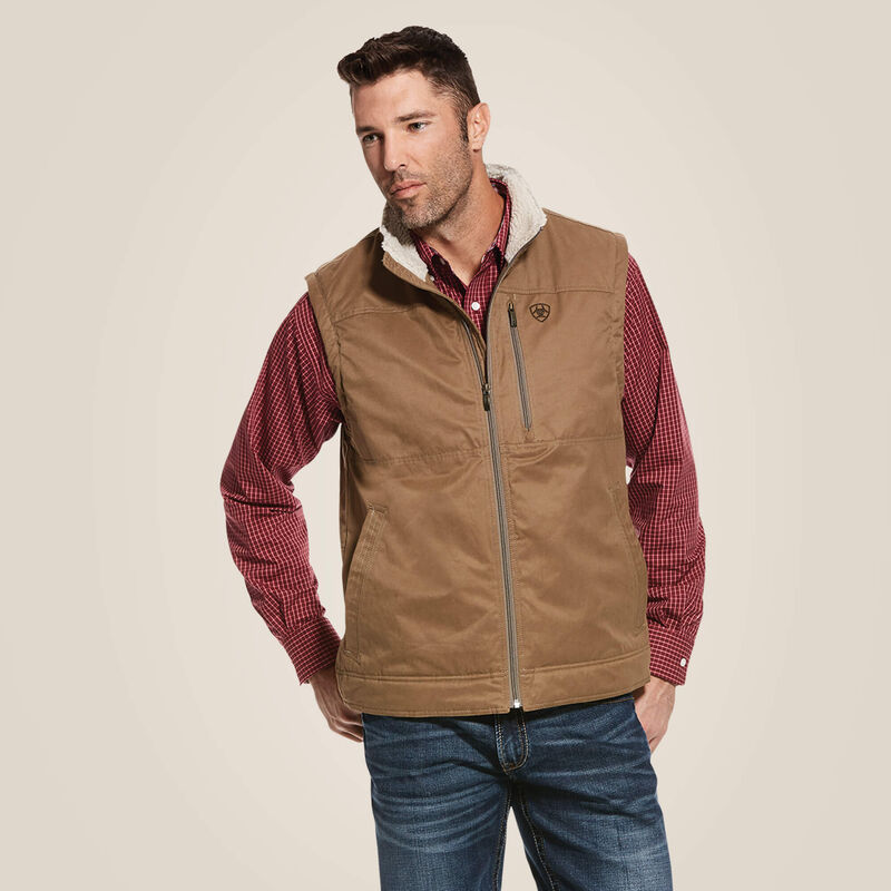 VEST ARIAT GRIZZLY CANVAS