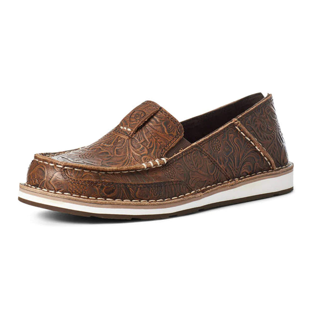 CRUSIER ARIAT BROWN FLORAL