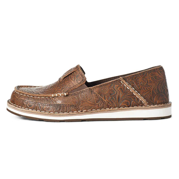 CRUSIER ARIAT BROWN FLORAL