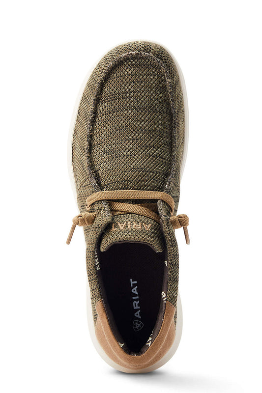 ARIAT MENS HILO STRETCH LACE DARK OLIVE