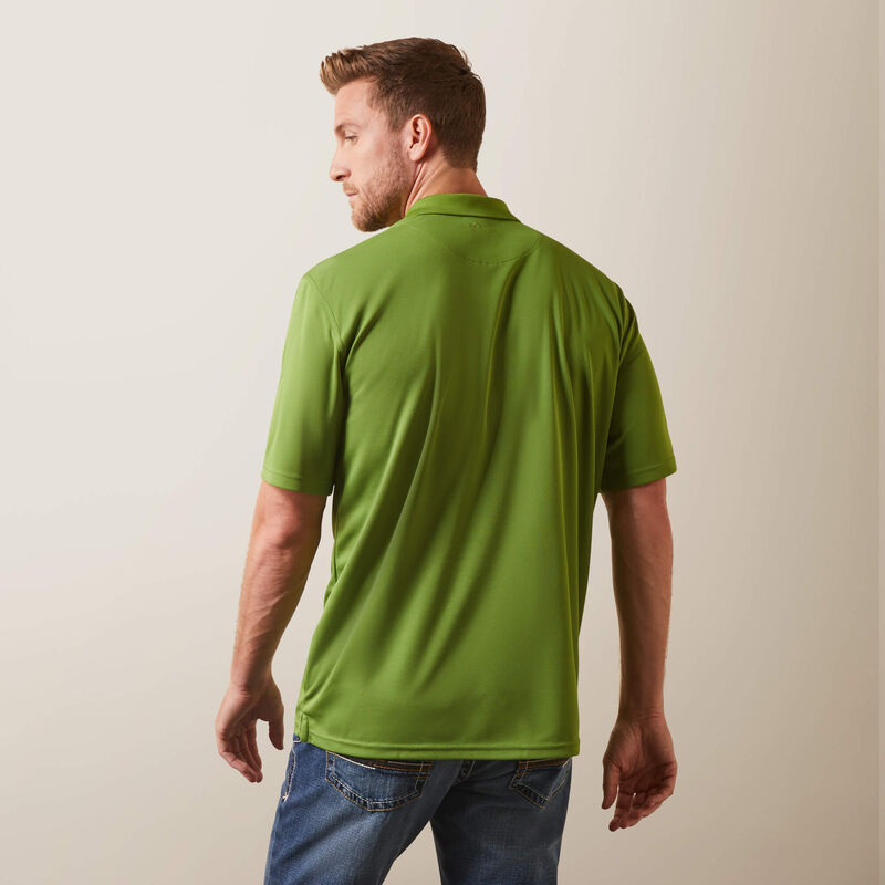 ARIAT MENS TEK POLO POSH OLIVE