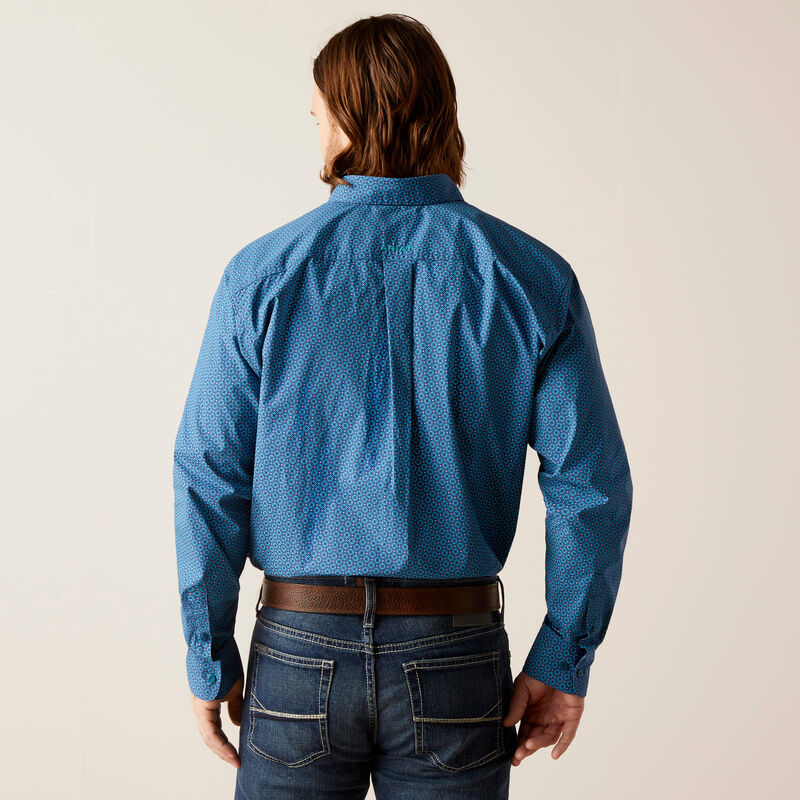 ARIAT LS SHiRT SPLBND TEAL