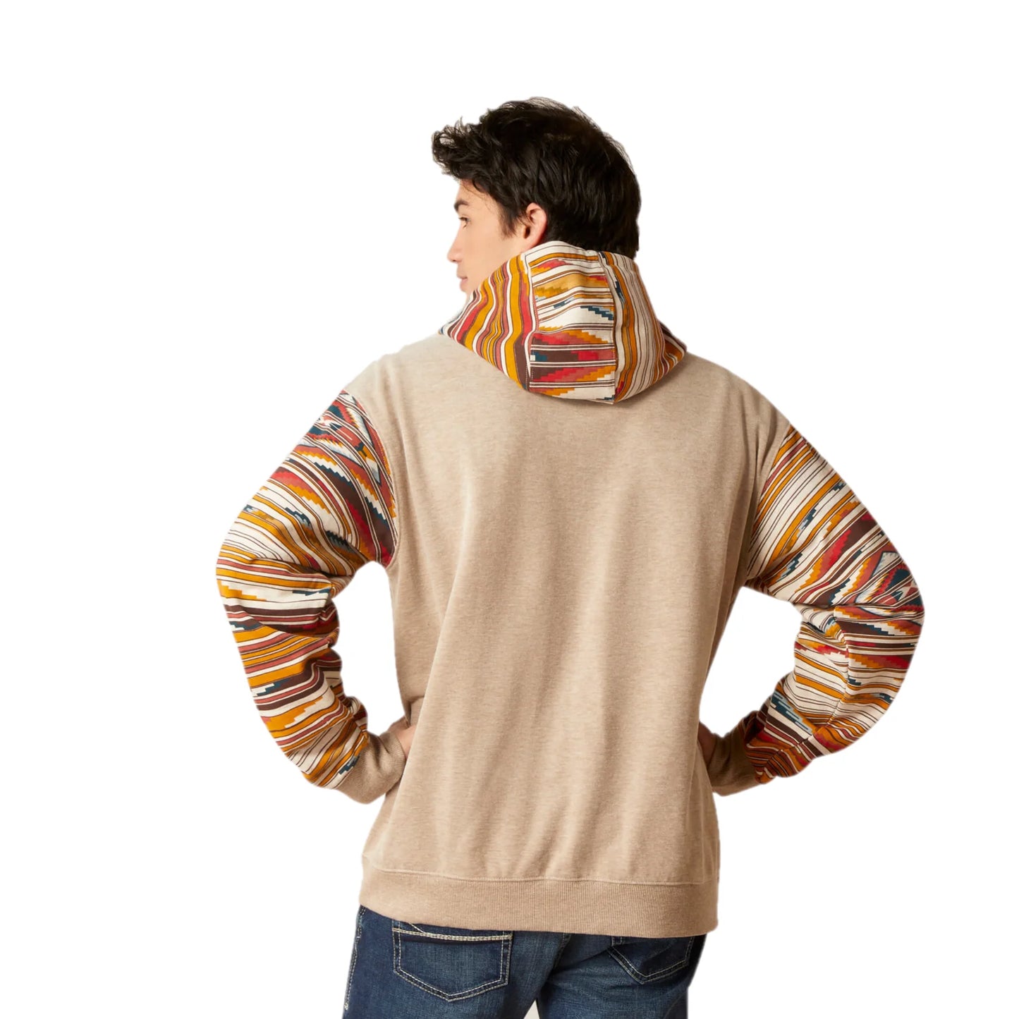 ARIAT MENS CHIMAYO HOODIE BEIGE