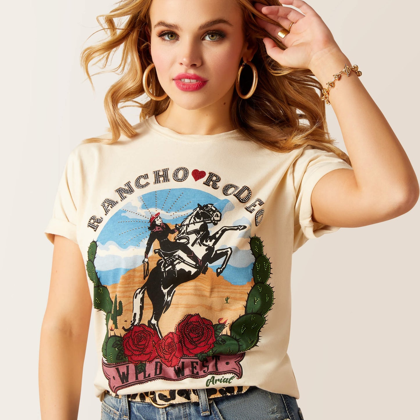 ARIAT RANCHO RODEO WOMENS T SHIRT