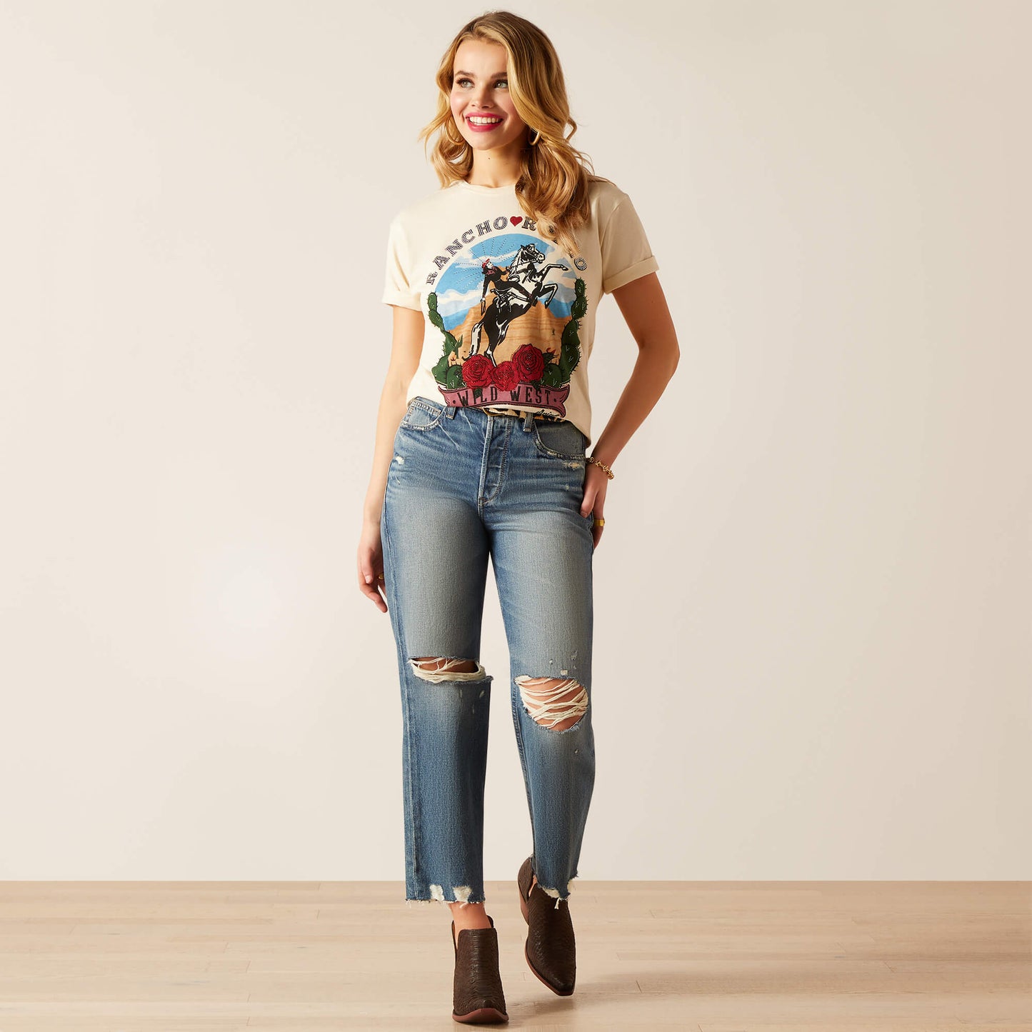 ARIAT RANCHO RODEO WOMENS T SHIRT