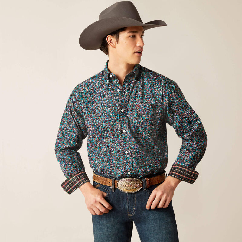 ARIAT MENS LS WF SHIRT GRYFFIN