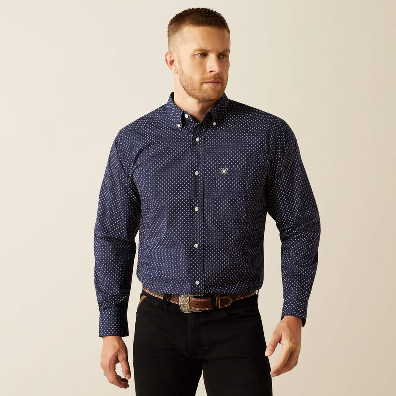 ARIAT MENS CARMINE LS SHIRT PRINT