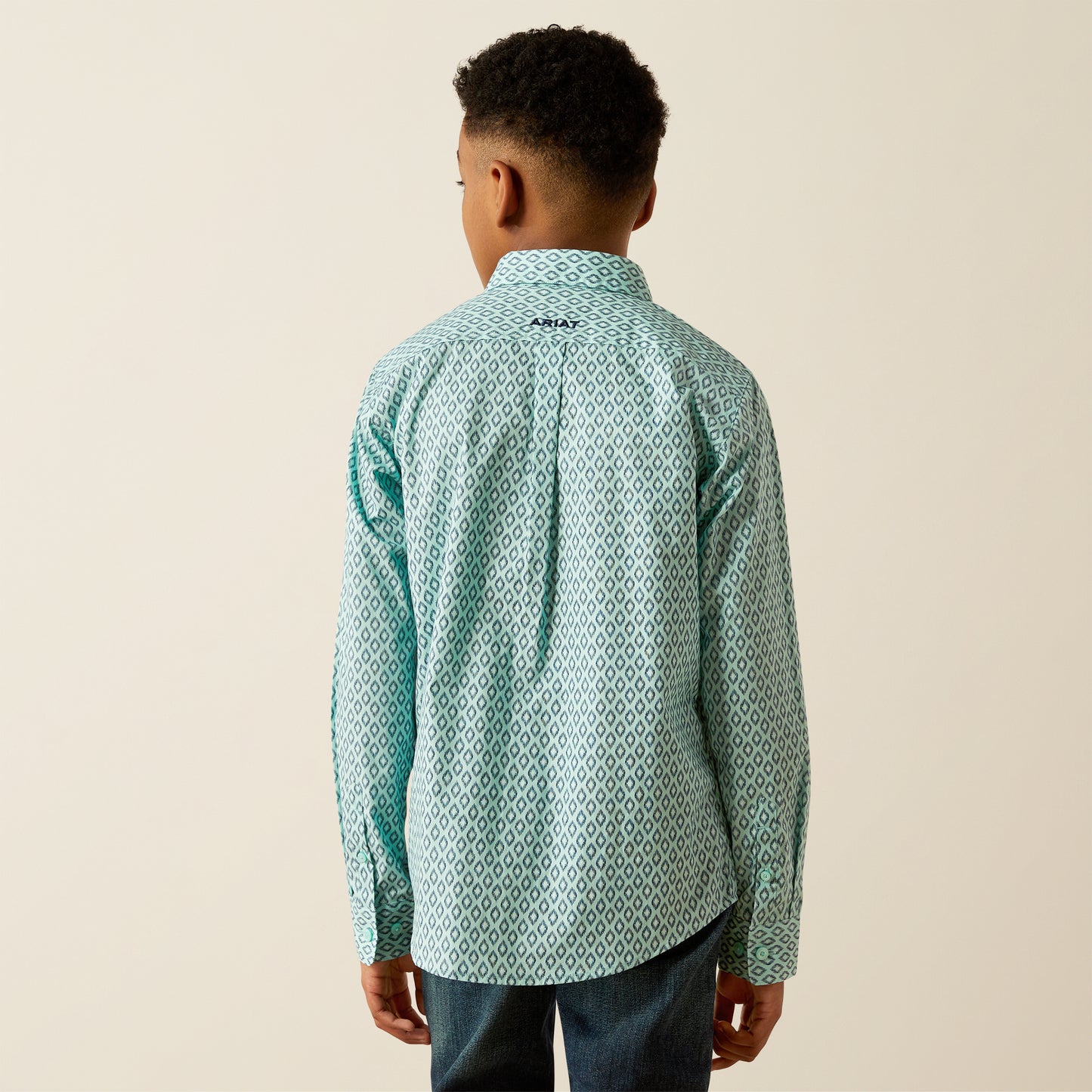 ARIAT BOYS LONG SLEEVE CANYON SHIRT