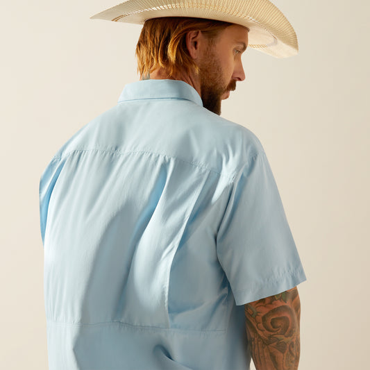 ARIAT MENS VENTEK OUTBOUND SS SHRT SKY BLUE