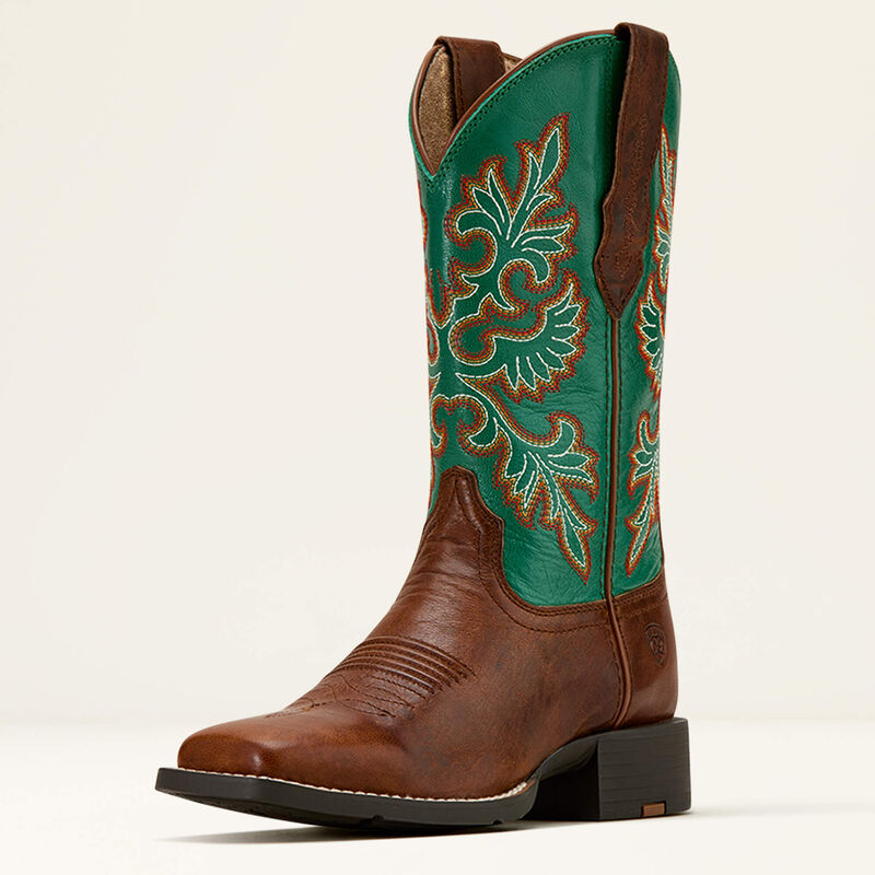 ARIAT WOMENS ROUND UP STRETCHFIT WESTERN BOOT