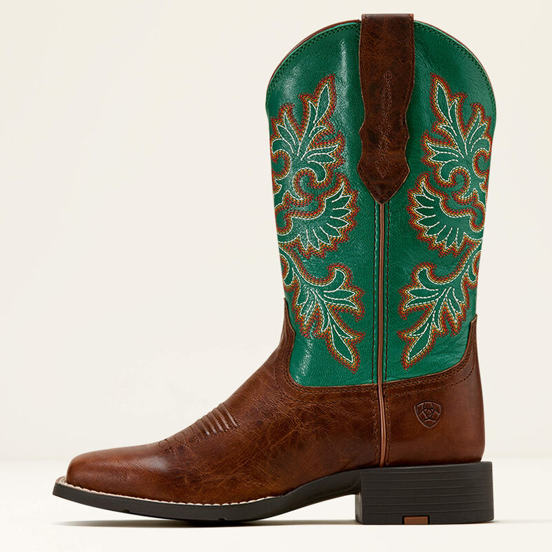 ARIAT WOMENS ROUND UP STRETCHFIT WESTERN BOOT