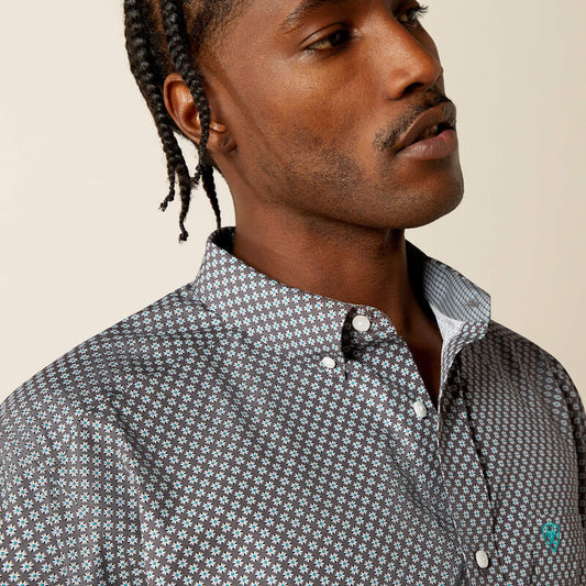 ARIAT MENS CALEB LS SHRT WF PRNT