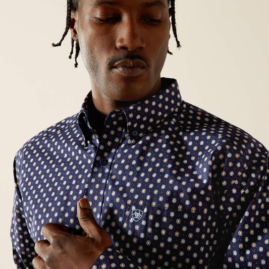 ARIAT MENS STONE LS SHIRT PRINT