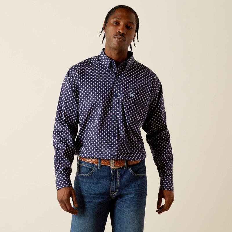ARIAT MENS STONE LS SHIRT PRINT