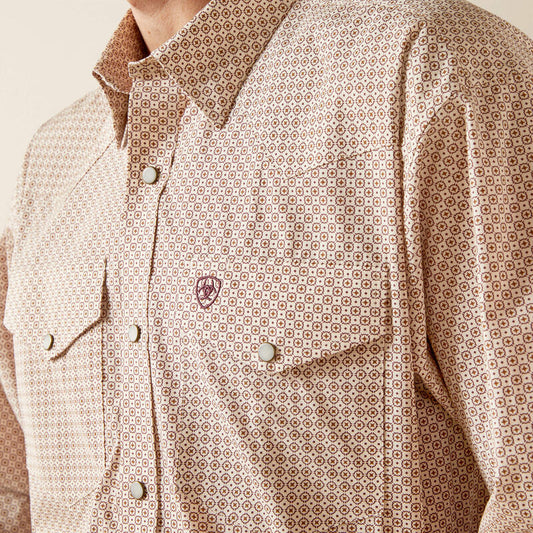 ARIAT MENS LS SHRT SNAP WF PRINT