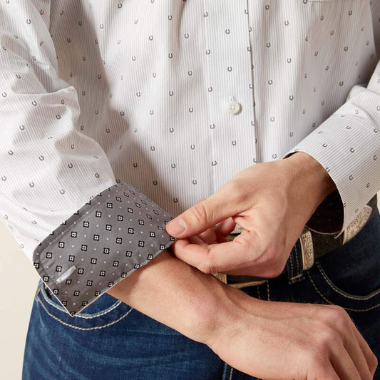 ARIAT MENS AVERY LS WF SHRT PRNT