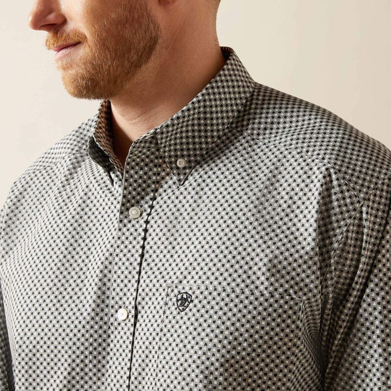 ARIAT MENS LONGSLEEVE TRISTAN SHRT PRNT