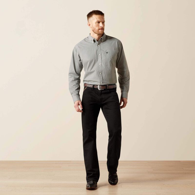 ARIAT MENS LONGSLEEVE TRISTAN SHRT PRNT