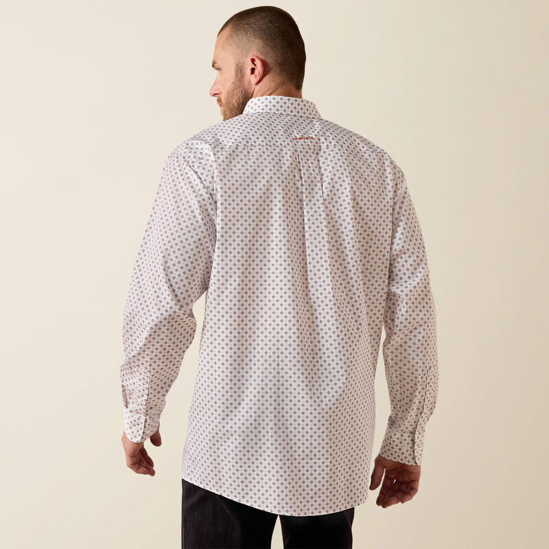 ARIAT MNS LS WF SHRT PRNT