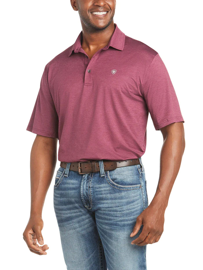 ARIAT MENS MALBEC POLO