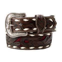 3D BOYS FLORAL TOOLED BELT