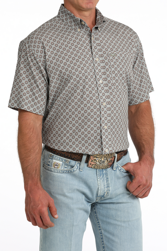 CINCH MNS SS SHRT ARENFLEX GRAY