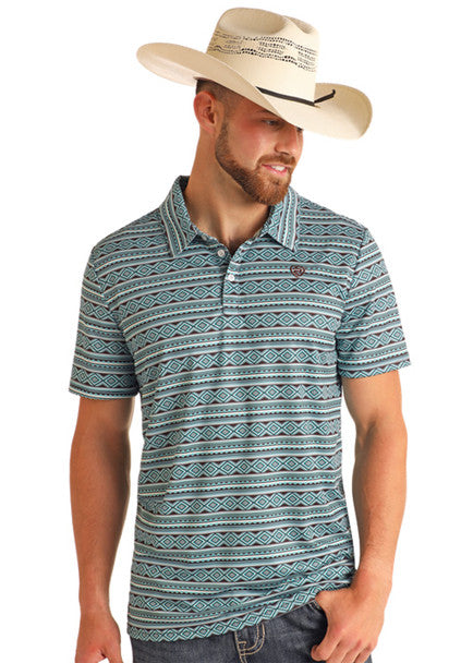 ROCK & ROLL POLO AZTEC PRNT