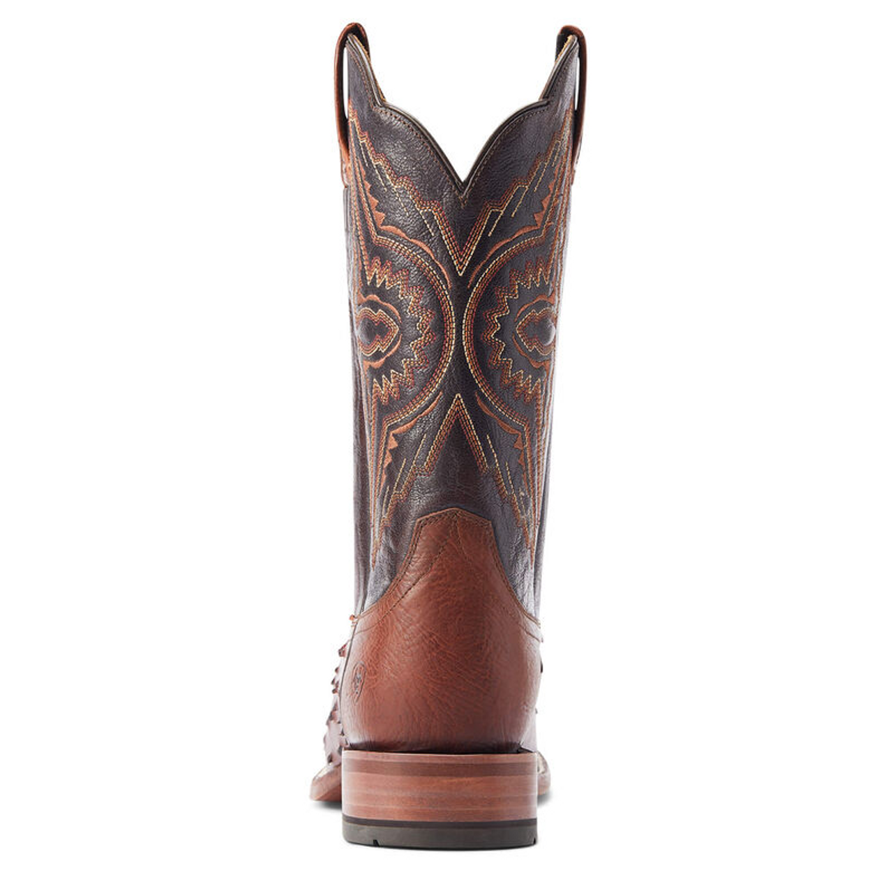 ARIAT MENS FULL QUILL CINNAMON DARK BROWN BOOT
