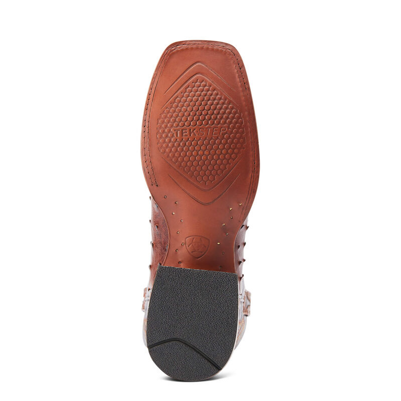 ARIAT MENS FULL QUILL CINNAMON DARK BROWN BOOT