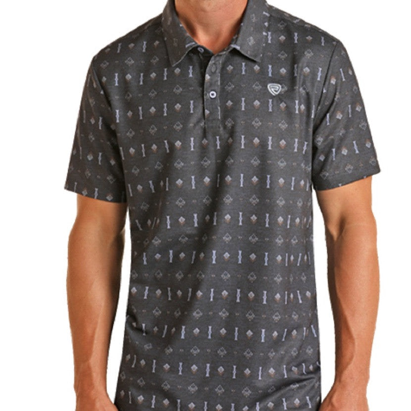 ROCK & ROLL PRINT POLO