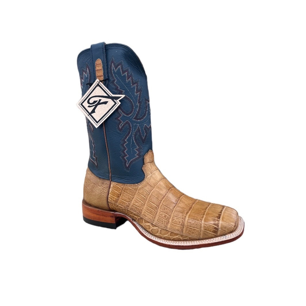 FENOGLIO SADDLE TAN NILE CROC *COWBOY CORRAL EXCLUSIVE*