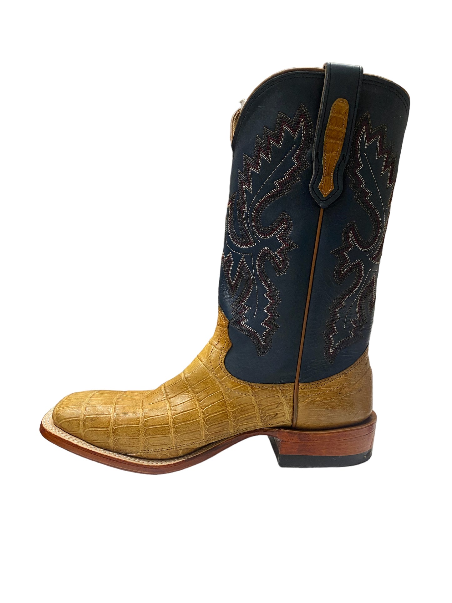 FENOGLIO SADDLE TAN NILE CROC *COWBOY CORRAL EXCLUSIVE*