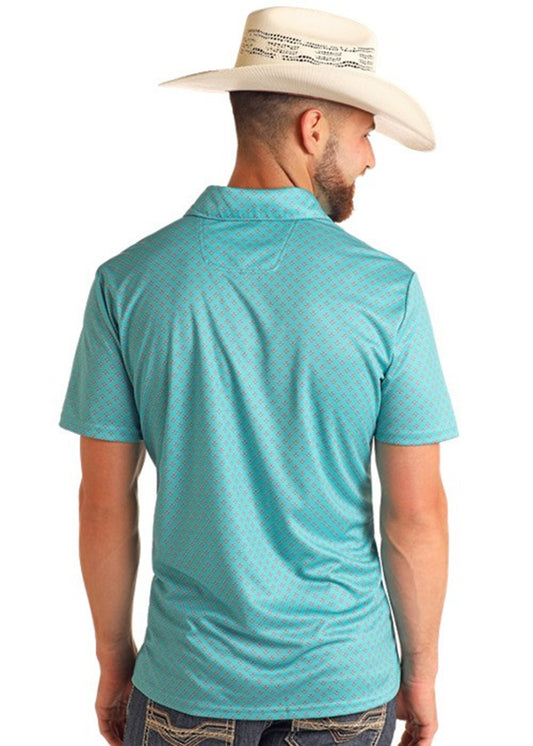 ROCK & RLL POLO GEO PRNT