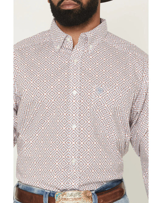 ARIAT MENS LONG SLEEVE PRINT SHIRT
