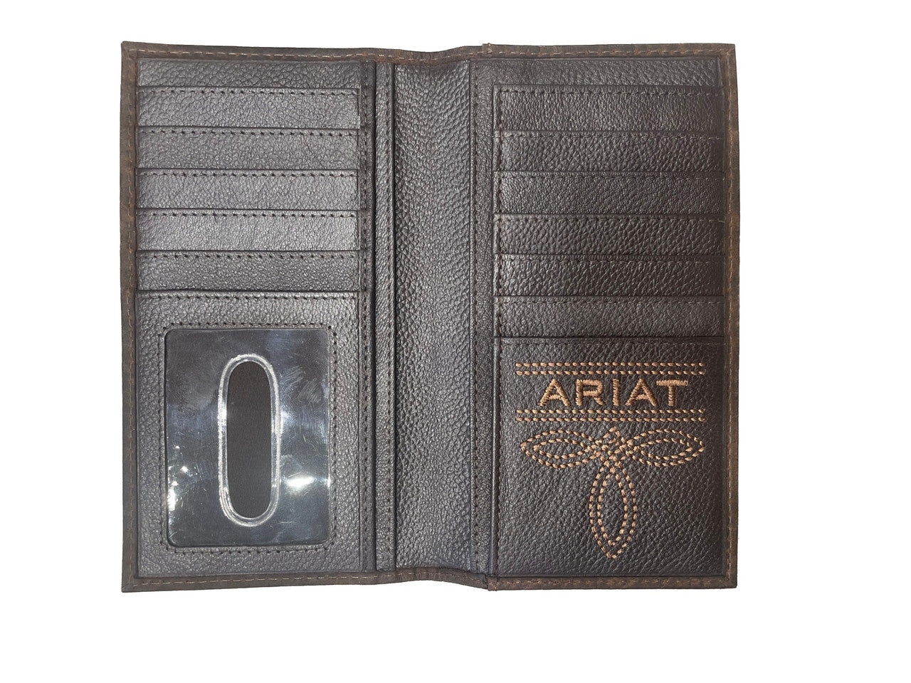 WALLET ARIAT BRN LOGO