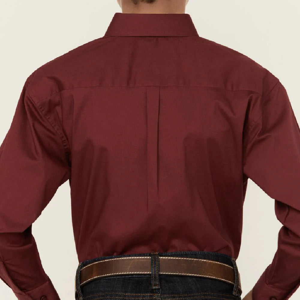 PANHANDLE BYS LS SHIRT SCARLET