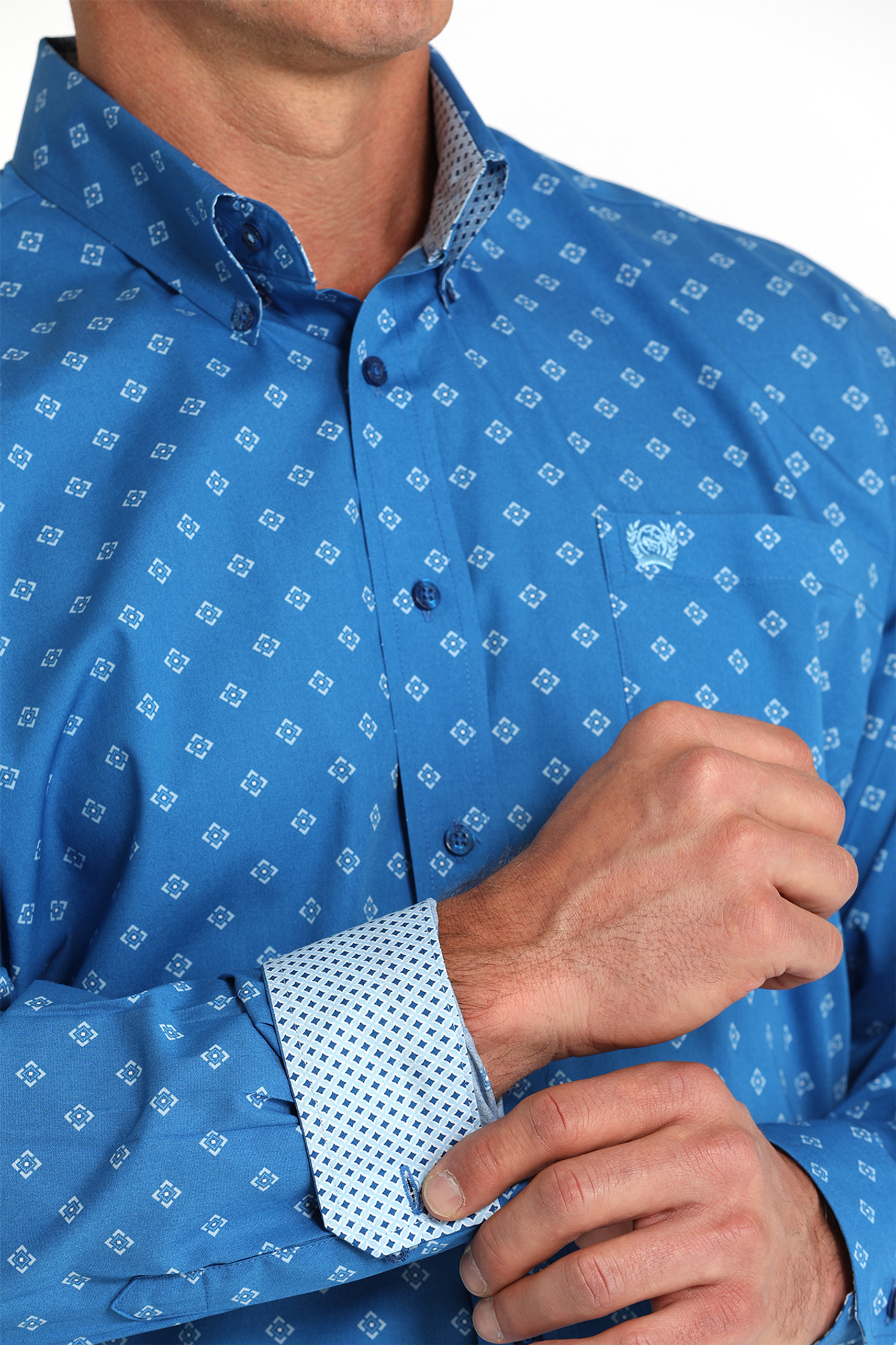 CINCH MNS LS SHRT PRINT