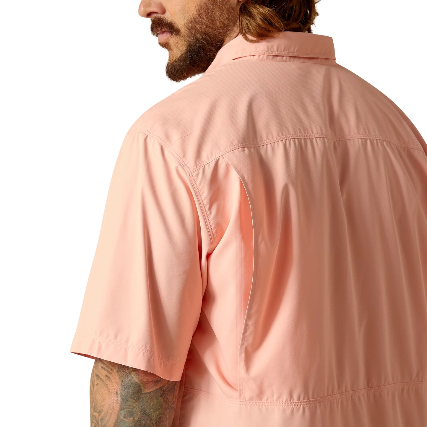 ARIAT MNS VENTEK SS SHRT BLUSH