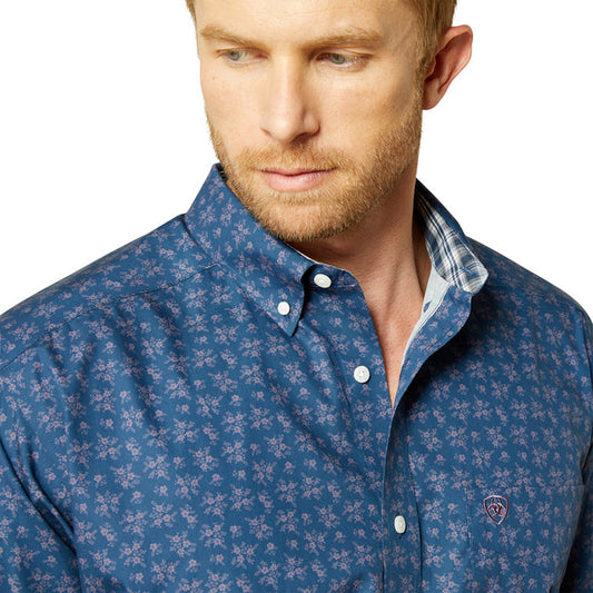 ARIAT MNS LS SHRT WF PRNT
