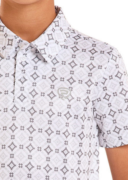 ROCK & ROLL BOYS MEDALLION POLO PRNT