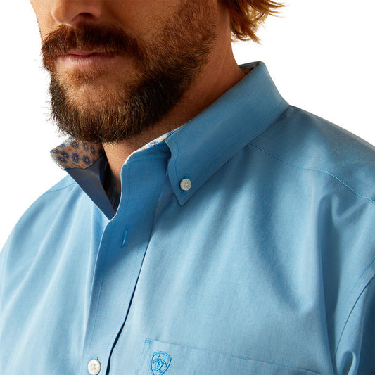 ARIAT LONGSLEEVE WF SHIRT SLD BLUE