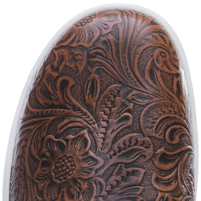 SHOE ARIAT EMBOSSED BRN