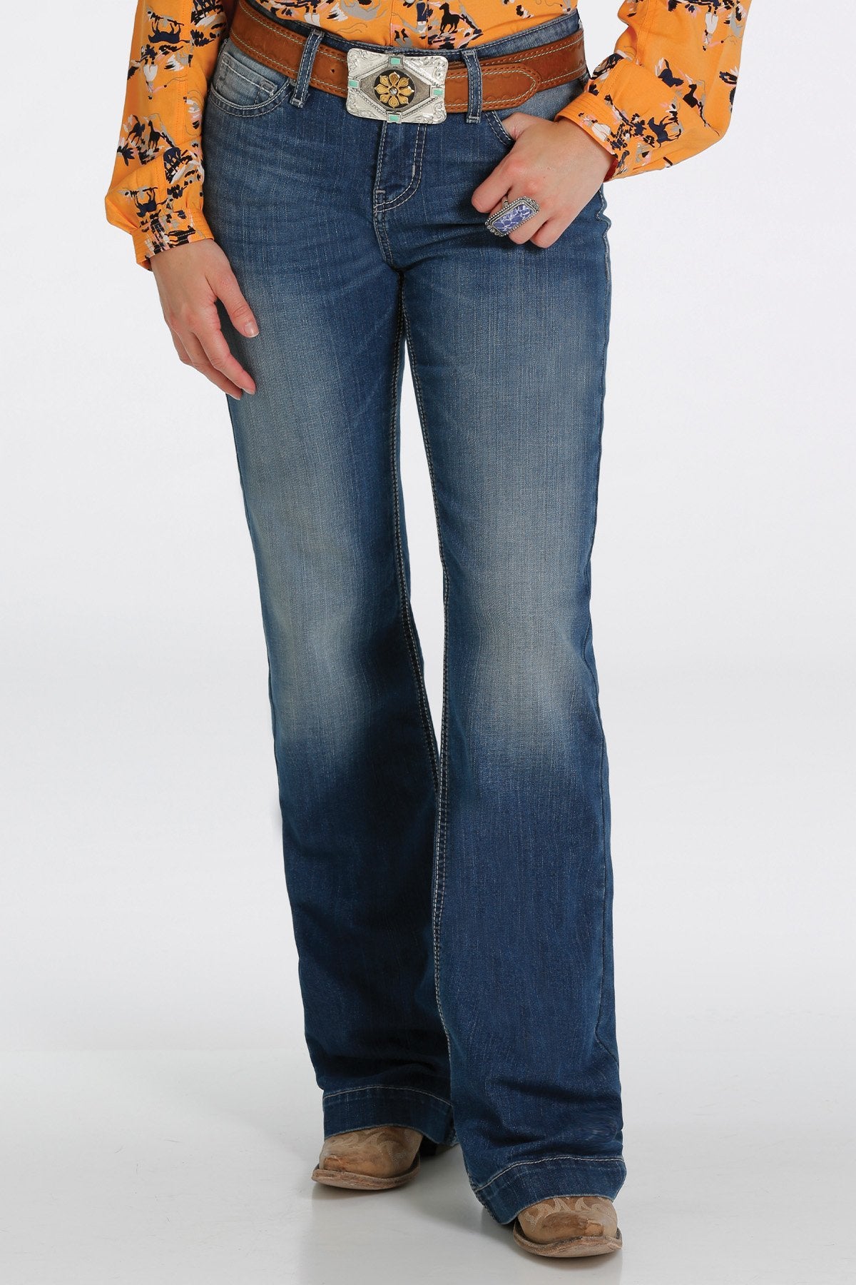 CINCH WOMENS JEAN HAYLEY MED STONEWASH