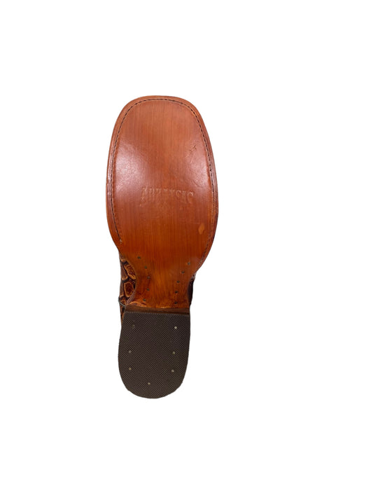 COWBOY CORRAL BOOT FISH COGNAC PRINT
