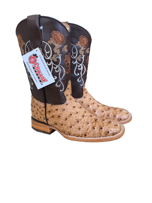 DUCK BEAK OSTRICH PRINT WOMEN'S BOOT
