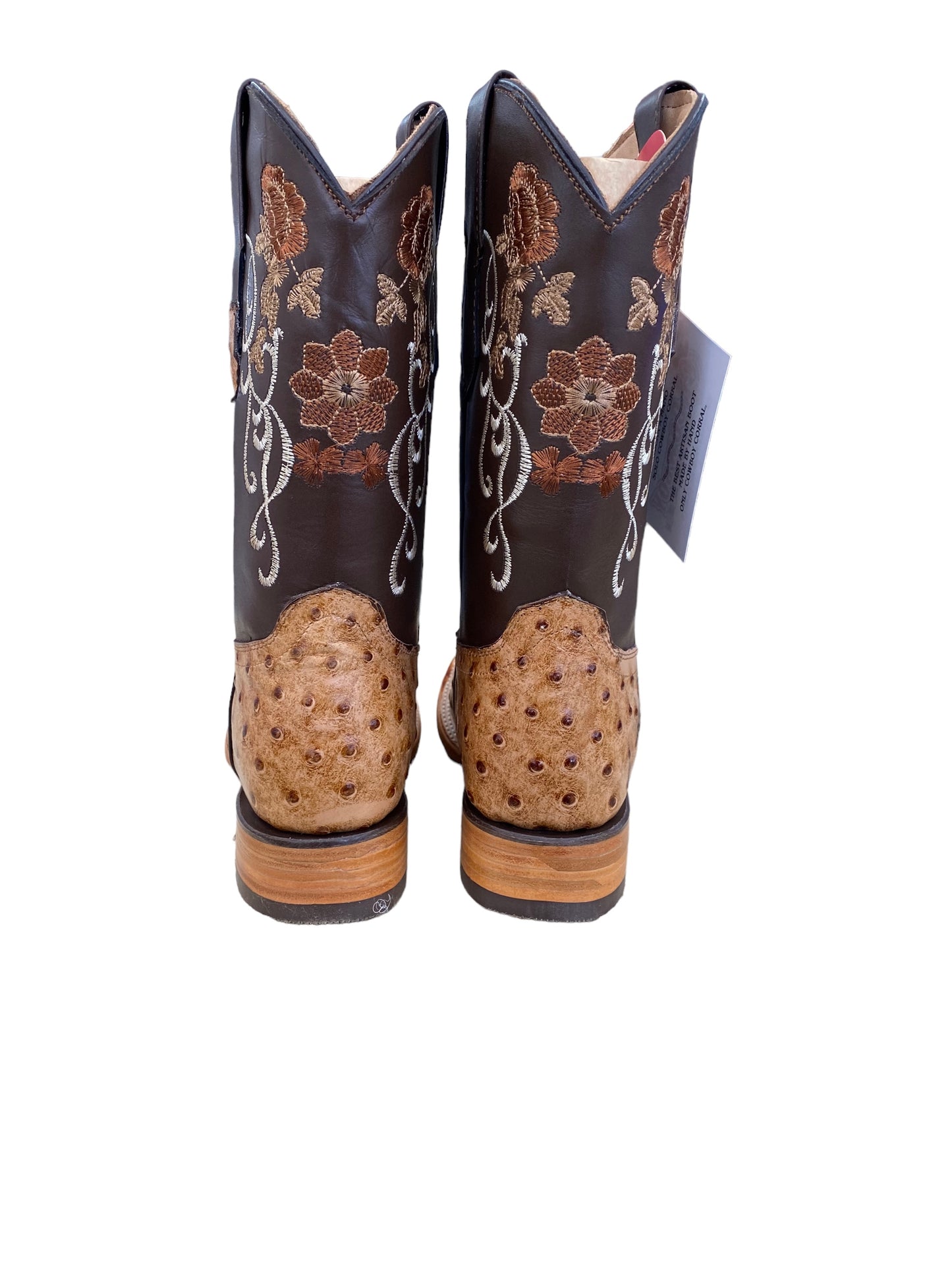 DUCK BEAK OSTRICH PRINT WOMEN'S BOOT