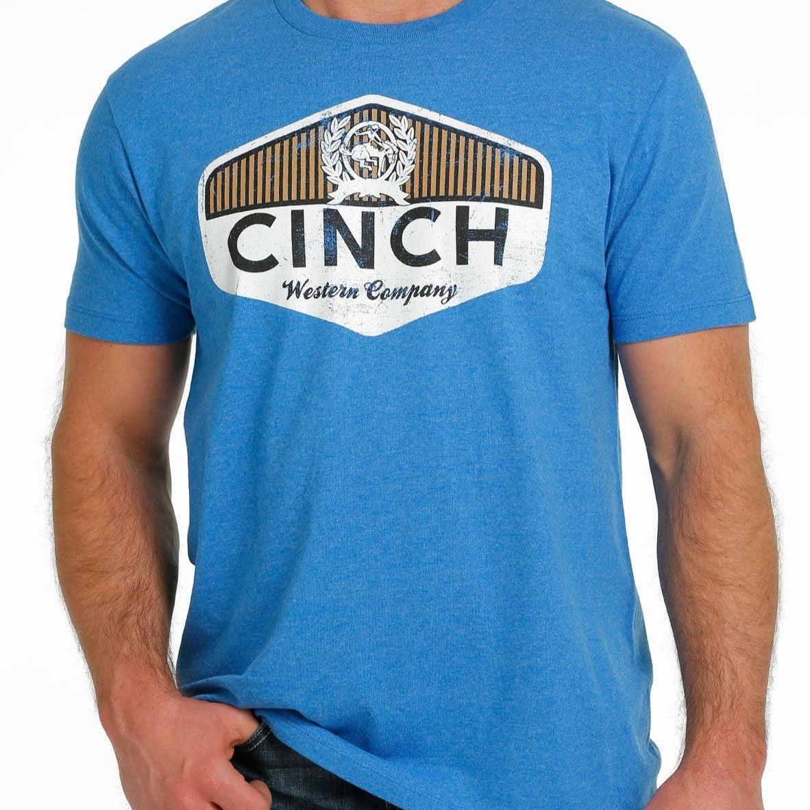 CINCH MENS HEATHER BLUE