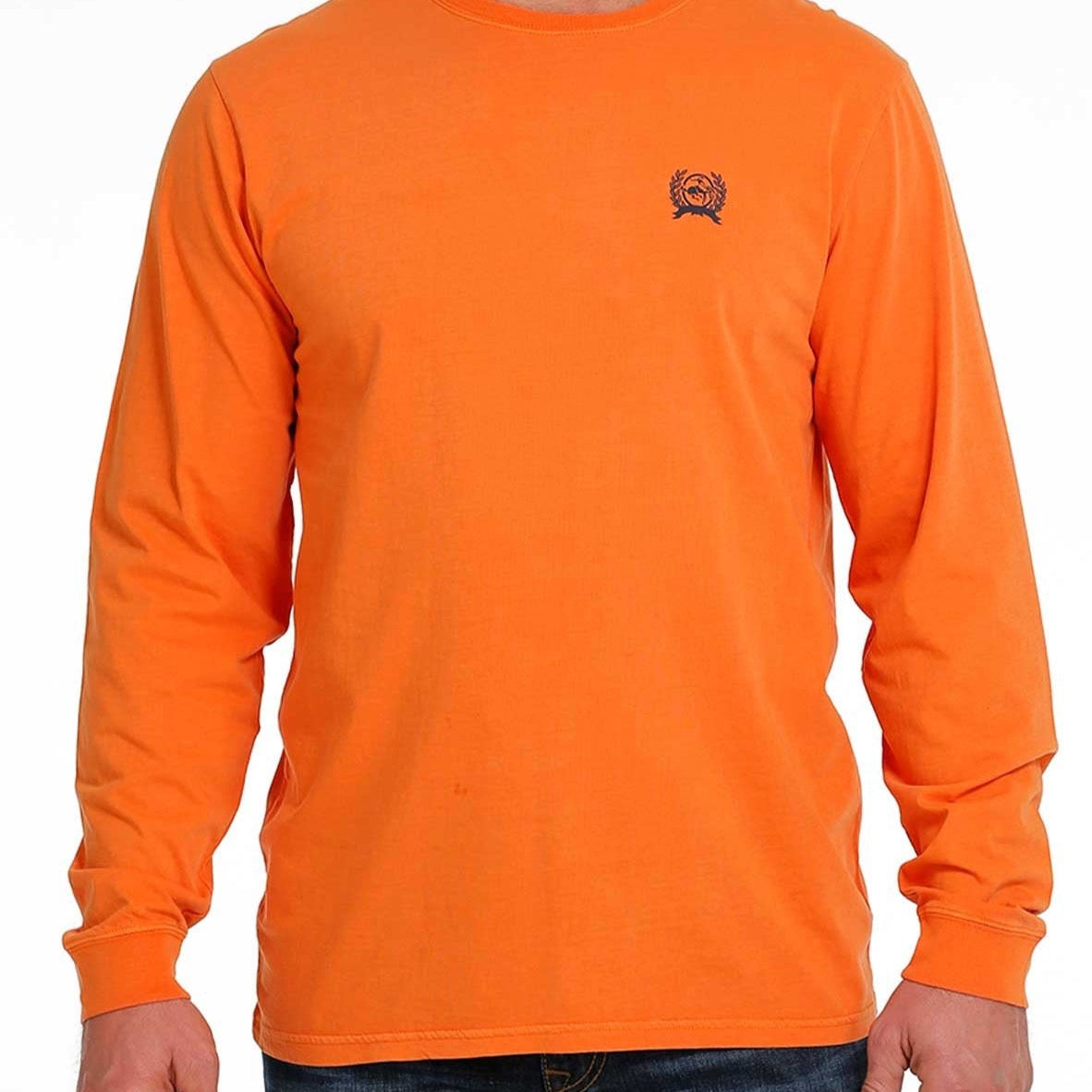 CINCH MENS LS TEE ORANGE