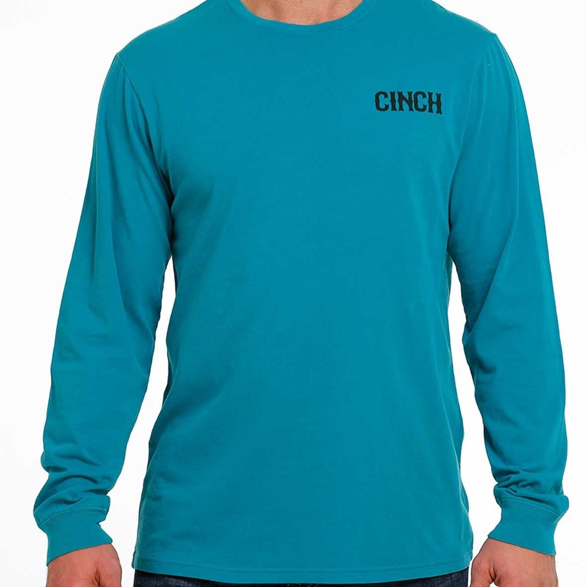 CINCH MENS L/S TEE- TEAL